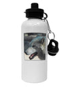 TooLoud White Wolf Face Aluminum 600ml Water Bottle-Water Bottles-TooLoud-White-Davson Sales