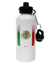 Mexican Flag App Icon Aluminum 600ml Water Bottle by TooLoud-Water Bottles-TooLoud-White-Davson Sales