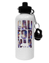 California Republic Design - Space Nebula Print Aluminum 600ml Water Bottle by TooLoud-Water Bottles-TooLoud-White-Davson Sales