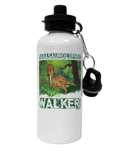 Parasaurolophus Walkeri - With Name Aluminum 600ml Water Bottle by TooLoud-Water Bottles-TooLoud-White-Davson Sales