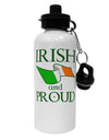 Irish and Proud Aluminum 600ml Water Bottle-Water Bottles-TooLoud-White-Davson Sales