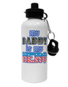 My Daddy is My Hero - Armed Forces - Blue Aluminum 600ml Water Bottle by TooLoud-Water Bottles-TooLoud-White-Davson Sales