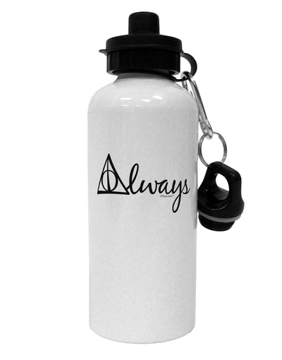 Always Magic Symbol Cursive Aluminum 600ml Water Bottle by TooLoud-Water Bottles-TooLoud-White-Davson Sales