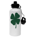 Lucky Four Leaf Clover St Patricks Day Aluminum 600ml Water Bottle-Water Bottles-TooLoud-White-Davson Sales