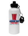 Labor Day - Cheers Aluminum 600ml Water Bottle-Water Bottles-TooLoud-White-Davson Sales