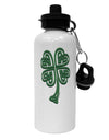 3D Style Celtic Knot 4 Leaf Clover Aluminum 600ml Water Bottle-Water Bottles-TooLoud-White-Davson Sales