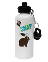 Oh Snap Chocolate Easter Bunny Aluminum 600ml Water Bottle-Water Bottles-TooLoud-White-Davson Sales