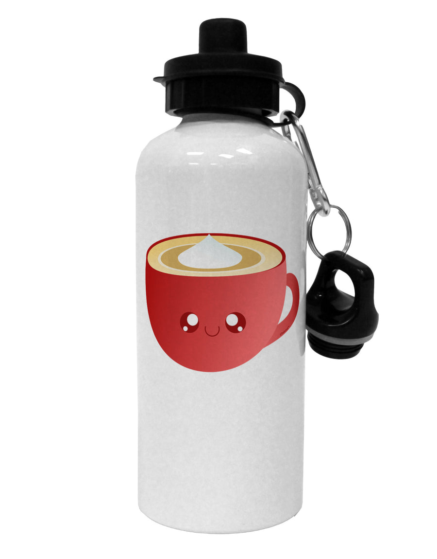 Cute Christmas Drink Eggnog Aluminum 600ml Water Bottle-Water Bottles-TooLoud-White-Davson Sales