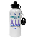 One Internet For All Keep The Net Neutral Aluminum 600ml Water Bottle-Water Bottles-TooLoud-White-Davson Sales