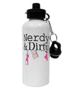 Nerdy and Dirty Aluminum 600ml Water Bottle by TooLoud-Water Bottles-TooLoud-White-Davson Sales