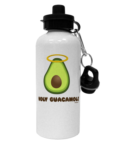 Holy Guacamole Design Aluminum 600ml Water Bottle by TooLoud-Water Bottles-TooLoud-White-Davson Sales