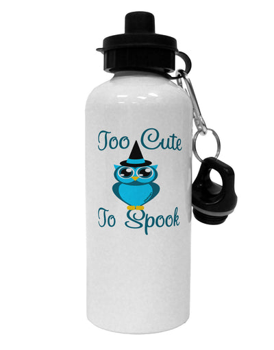 Owl Too Cute Blue Aluminum 600ml Water Bottle-Water Bottles-TooLoud-White-Davson Sales