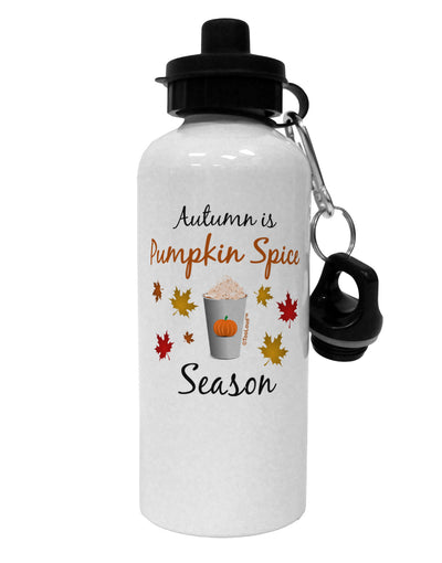 Pumpkin Spice Season Aluminum 600ml Water Bottle-Water Bottles-TooLoud-White-Davson Sales