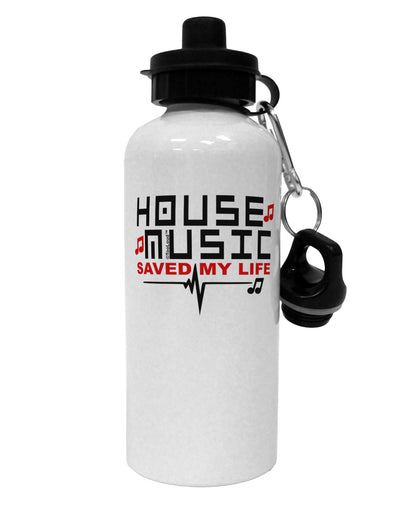 House Saved My Life Aluminum 600ml Water Bottle-Water Bottles-TooLoud-White-Davson Sales