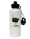 Ostrich Watercolor Aluminum 600ml Water Bottle-Water Bottles-TooLoud-White-Davson Sales