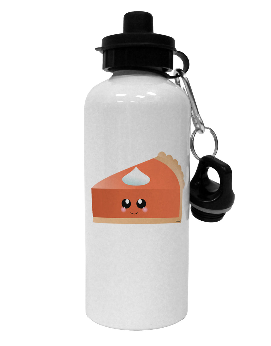 Cute Pumpkin Pie Thanksgiving Aluminum 600ml Water Bottle-Water Bottles-TooLoud-White-Davson Sales