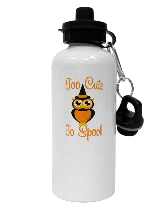 Owl Too Cute Orange Aluminum 600ml Water Bottle-Water Bottles-TooLoud-White-Davson Sales