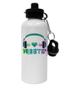 Heart Dubstep Aluminum 600ml Water Bottle-Water Bottles-TooLoud-White-Davson Sales