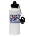 Victor Mines Colorado Text Aluminum 600ml Water Bottle-Water Bottles-TooLoud-White-Davson Sales