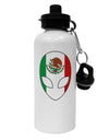 Mexican Flag Extraterrestrial Aluminum 600ml Water Bottle by TooLoud-Water Bottles-TooLoud-White-Davson Sales