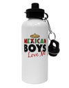 Mexican Boys Love Me Aluminum 600ml Water Bottle-Water Bottles-TooLoud-White-Davson Sales