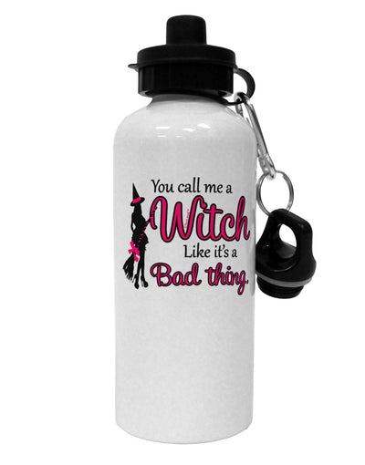 Witch - Bad Thing Aluminum 600ml Water Bottle-Water Bottles-TooLoud-White-Davson Sales