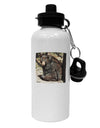 Sad Black Bear Aluminum 600ml Water Bottle-Water Bottles-TooLoud-White-Davson Sales