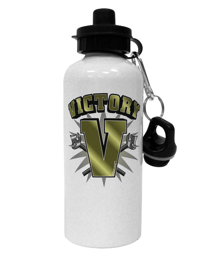 Victory V Aluminum 600ml Water Bottle-Water Bottles-TooLoud-White-Davson Sales