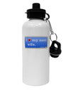 I Heart My Nerd Wife - Retro Aluminum 600ml Water Bottle by TooLoud-Water Bottles-TooLoud-White-Davson Sales