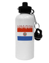 Paraguay Flag Aluminum 600ml Water Bottle-Water Bottles-TooLoud-White-Davson Sales