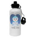 Personalized My First Christmas Snowbaby Blue Aluminum 600ml Water Bottle-Water Bottles-TooLoud-White-Davson Sales