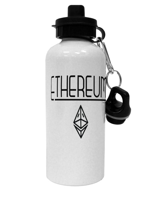 TooLoud Ethereum with logo Aluminum 600ml Water Bottle-Water Bottles-TooLoud-Davson Sales