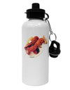 Lobster Plate Aluminum 600ml Water Bottle-Water Bottles-TooLoud-White-Davson Sales