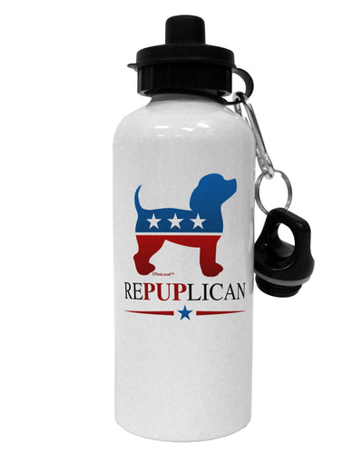 RePUPlican Aluminum 600ml Water Bottle-Water Bottles-TooLoud-White-Davson Sales