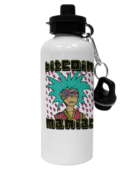 TooLoud Bitcoin Maniac Crypto Aluminum 600ml Water Bottle-Water Bottles-TooLoud-Davson Sales
