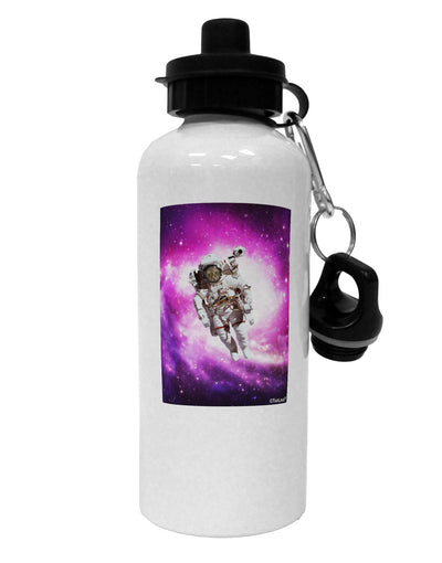 Astronaut Cat Aluminum 600ml Water Bottle-Water Bottles-TooLoud-White-Davson Sales