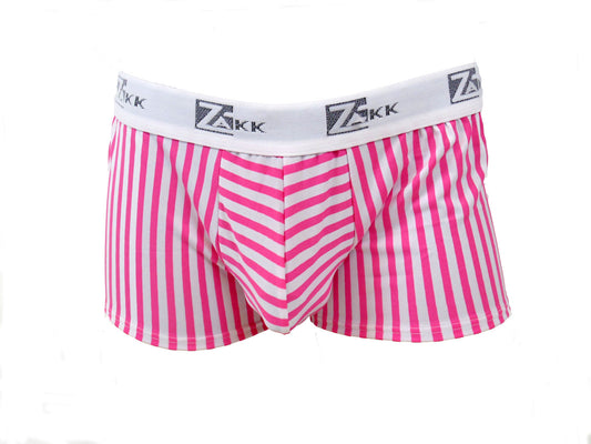Men's Pink Pinstripe Boxer Briefs Size XL-Boxer Briefs-Zakk-multi-XL-Davson Sales