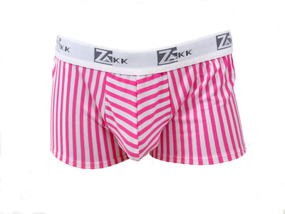 Men's Pink Pinstripe Boxer Briefs Size XL-Boxer Briefs-Zakk-multi-XL-Davson Sales