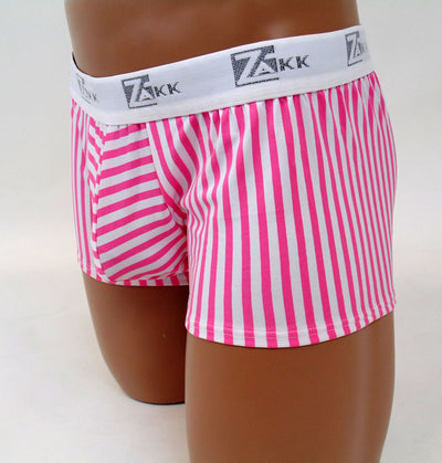 Men's Pink Pinstripe Boxer Briefs Size XL-Boxer Briefs-Zakk-multi-XL-Davson Sales