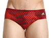 Adidas Mens Web Print Competitive Swim Briefs-Mens swimsuits-Addidas-Red-30-Davson Sales