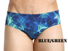 Adidas Mens Printed Competitive Male Swim Briefs-Mens swimsuits-Addidas-Blue-Green-30-Davson Sales