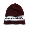 White and Maroon Arizona Premium Knit Skull Cap Beanie-knit beanie-Davson Sales-Davson Sales