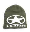 Army Star Premium Knit Skull Cap Beanie-knit beanie-Davson Sales-Davson Sales