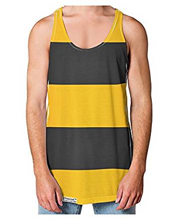 Bee Stripe Costume Loose Tank Top Dual Sided All Over Print-Loose Tank Top-TooLoud-White-Small-Davson Sales