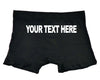Mens Sexy Tuxedo Boxer Brief Underwear with Optional PERSONALIZED Backprint