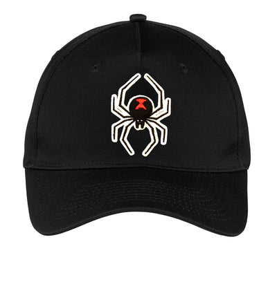 Black Widow Spider Embroidered Cap-Baseball Cap-Davson Sales-Stuctured Cap-Black-Davson Sales