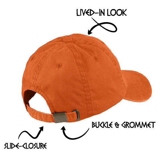 Orange Camp Half Blood Adujstable Brushed Cap-Baseball Cap-TooLoud-Orange-Davson Sales
