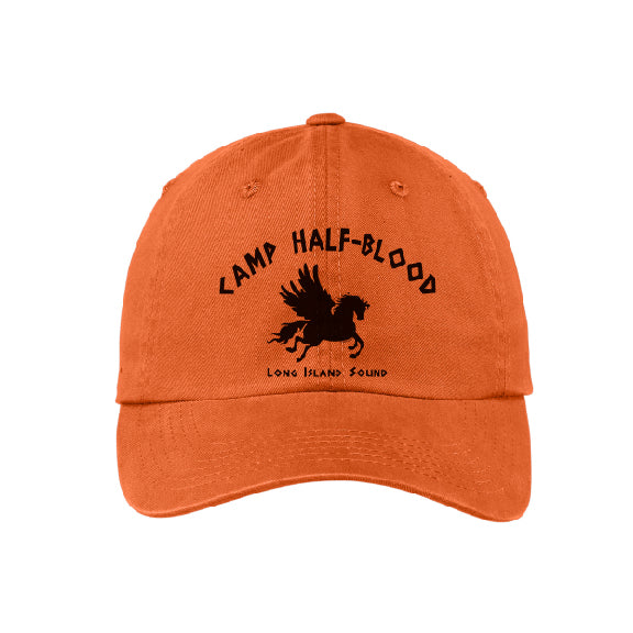 Orange Camp Half Blood Adujstable Brushed Cap-Baseball Cap-TooLoud-Orange-Davson Sales