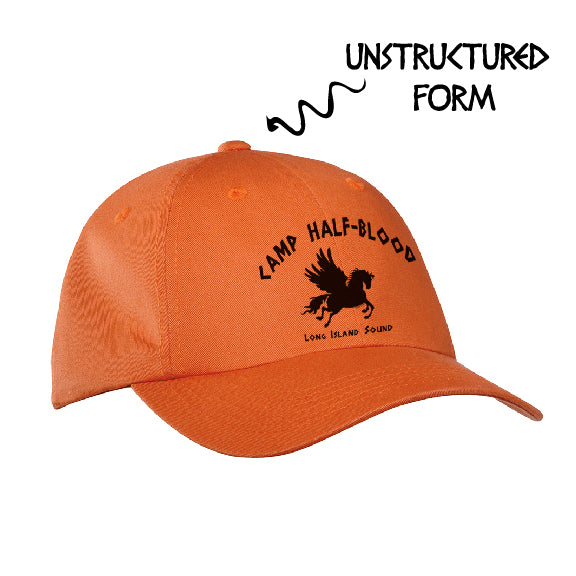 Orange Camp Half Blood Adujstable Brushed Cap-Baseball Cap-TooLoud-Orange-Davson Sales