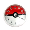 Sporty Red and White Circle 10 InchRound Wall Clock with Numbers All Over Print-Wall Clock-TooLoud-White-Davson Sales